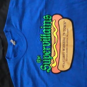 The supervillains (ska/punk/reggae)  band t shirt